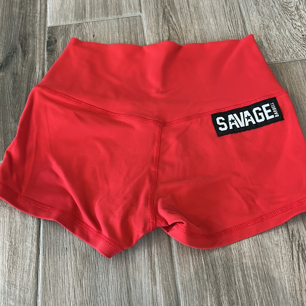 Savage barbell booty shorts